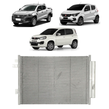CONDENSADOR FIAT MOBI STRADA UNO 2017 a 2022 1.0 1.4 DENSO