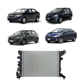 RADIADOR CHEVROLET COBALT JOY ONIX PRISMA SPIN 2017 a 2019 1.0 1.4 1.8 COM AR MAHLE
