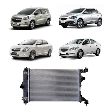RADIADOR CHEVROLET COBALT ONIX PRISMA SPIN AUTOMATICO 2013 a 2016 1.4 1.8 COM AR DENSO 52081705