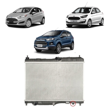 RADIADOR FORD ECOSPORT KA KA+ 2012 a 2019 1.0 1.6 2.0 COM E SEM AR DENSO