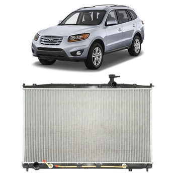 RADIADOR HYUNDAI SANTA FE 2006 a 2009 2.7 V6 COM E SEM AR VALEO